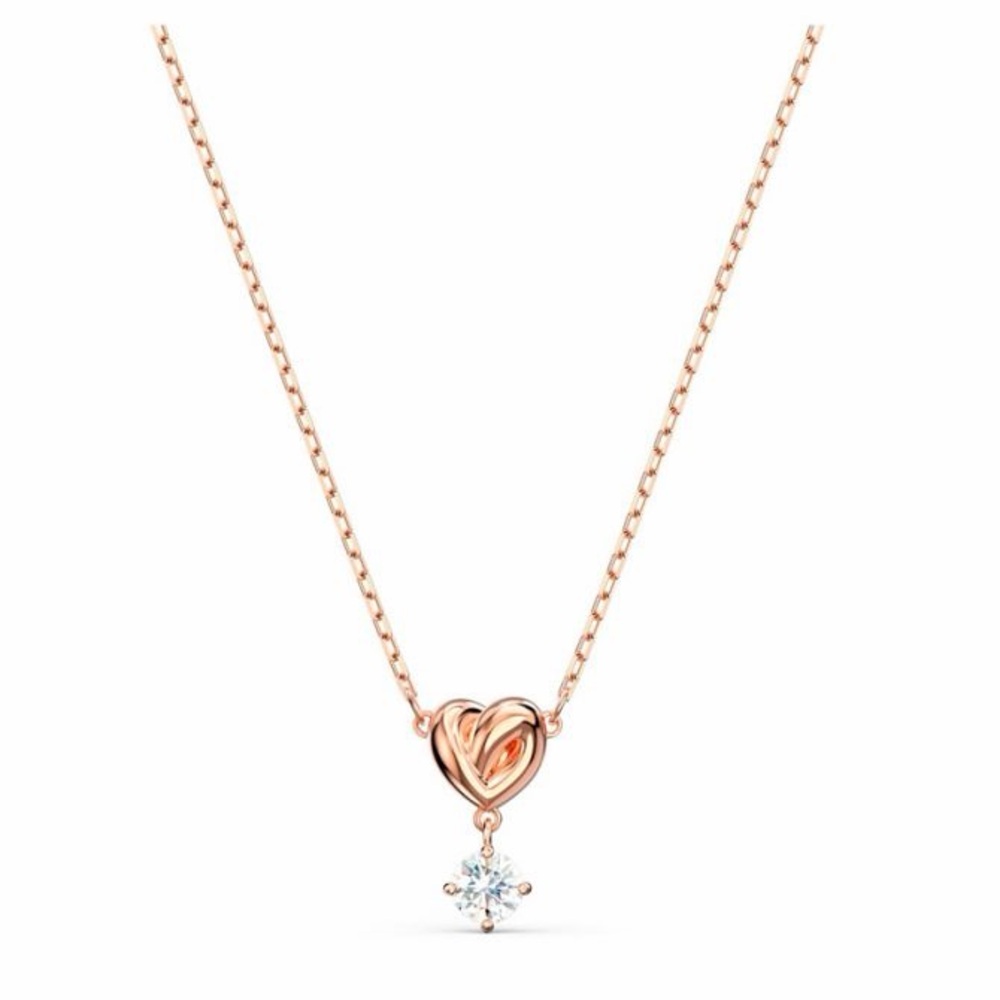 Lifelong Heart pendant
White, Rose gold-tone plated